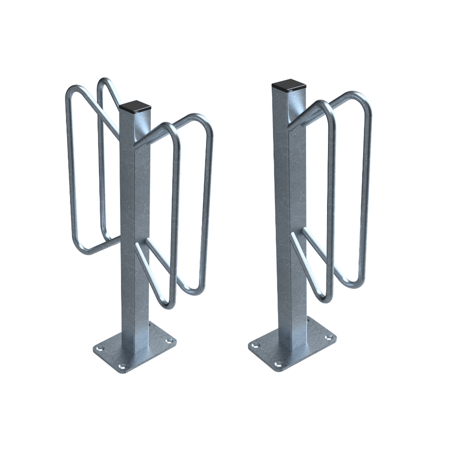 Fietsenrek individuele standaard | Verzinkt staal | Voor vloermontage