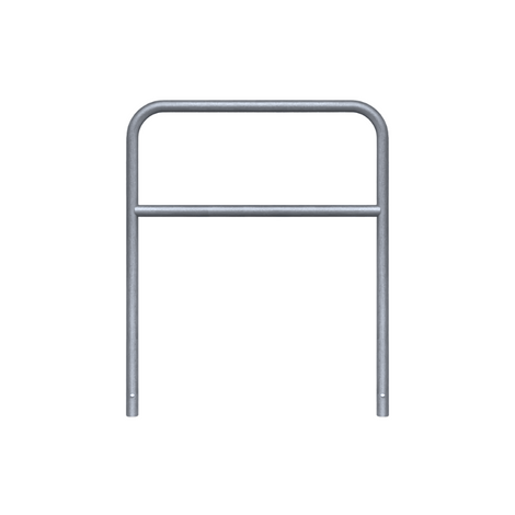 Verzinkt stalen fietssluis hek (Ø48 mm), 1000x1200 mm, voor in beton verankering.