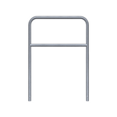 Verzinkt stalen fietssluis hek (Ø48 mm), 1000x1400 mm, voor betonverankering.