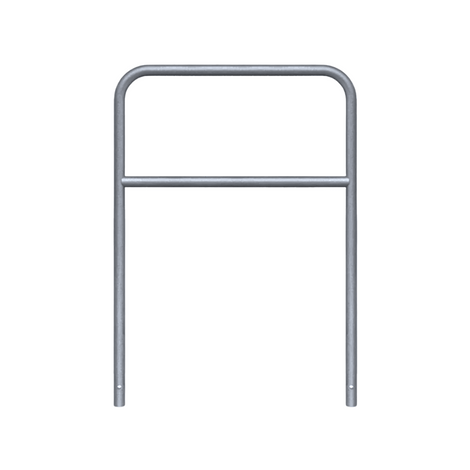 Verzinkt stalen fietssluis hek (Ø48 mm), 1000x1400 mm, voor betonverankering.