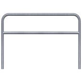 Verzinkt stalen fietssluis hek, Ø60 mm, 2000x1400 mm, voor betonverankering.