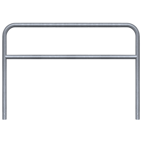 Verzinkt stalen fietssluis hek, Ø60 mm, 2000x1400 mm, voor betonverankering.
