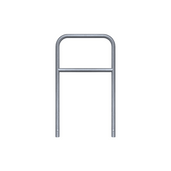 Verzinkt stalen fietssluis hek, Ø48 mm, 700x1200 mm, voor betonverankering.