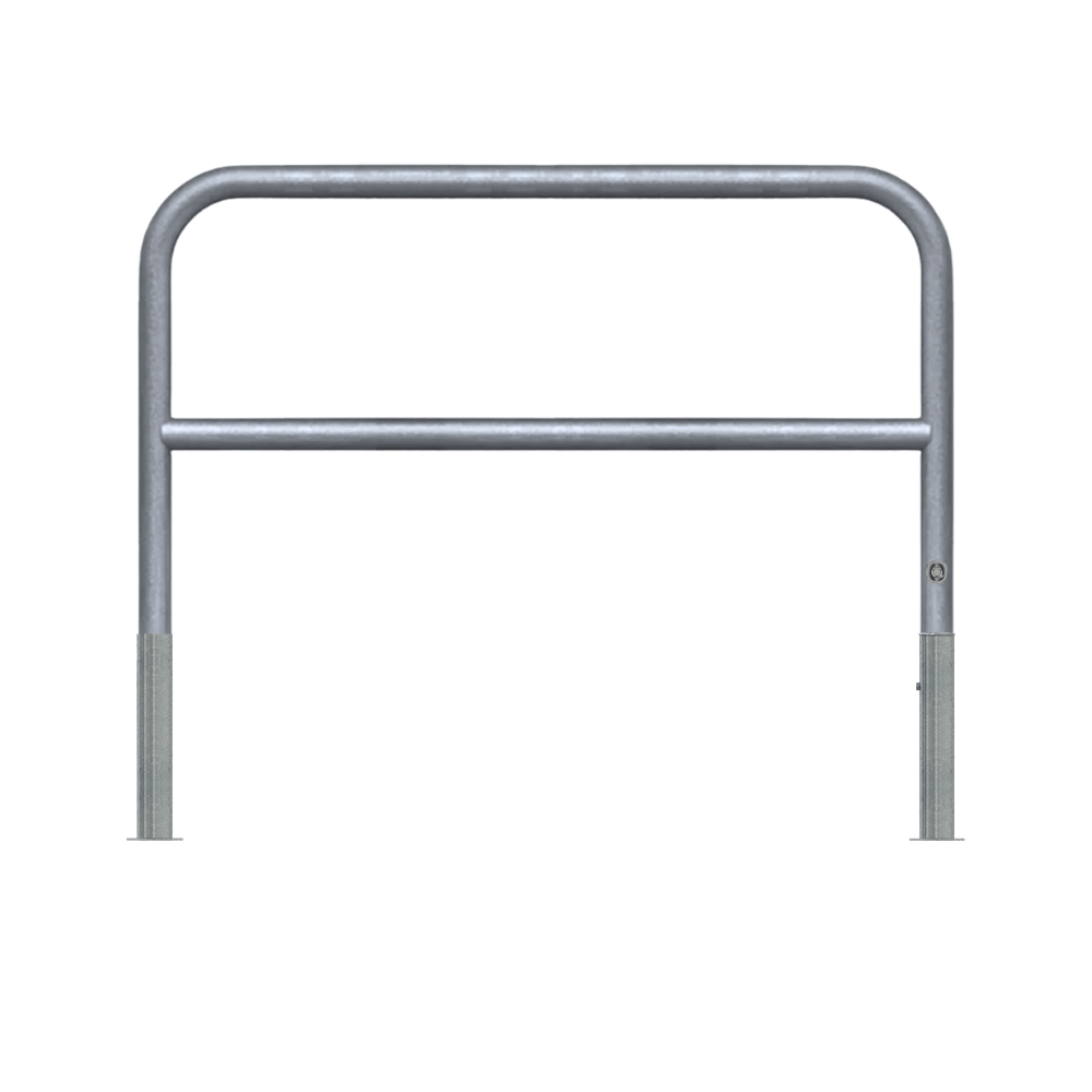 Fietssluis hek Ø60 mm | Uitneembaar met slot | Breedte opties | Verzinkt staal