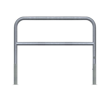 Verzinkt stalen fietssluis hek (1500 mm breed) met Ø60 mm buis, uitneembaar met slot.