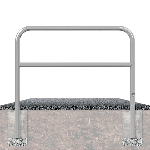 Fietssluis hek Ø60 mm | Uitneembaar met slot | Breedte opties | Verzinkt staal