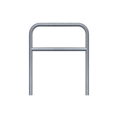 Verzinkt stalen fietssluis hek (1000x1200 mm) met Ø60 mm buis, voor in beton verankering.