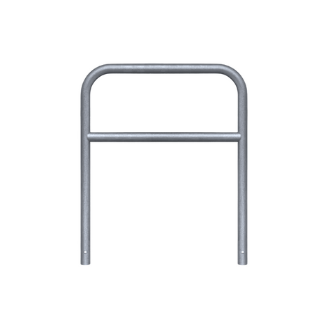 Verzinkt stalen fietssluis hek (1000x1200 mm) met Ø60 mm buis, voor in beton verankering.