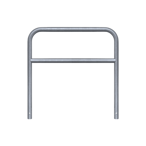 Verzinkt stalen fietssluis hek (Ø60 mm, 1200x1200 mm) voor betonverankering.