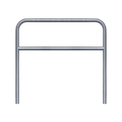 Verzinkt stalen fietssluis hek, Ø60 mm, 1500x1400 mm, voor betonverankering.