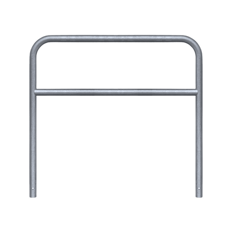 Verzinkt stalen fietssluis hek, Ø60 mm, 1500x1400 mm, voor betonverankering.