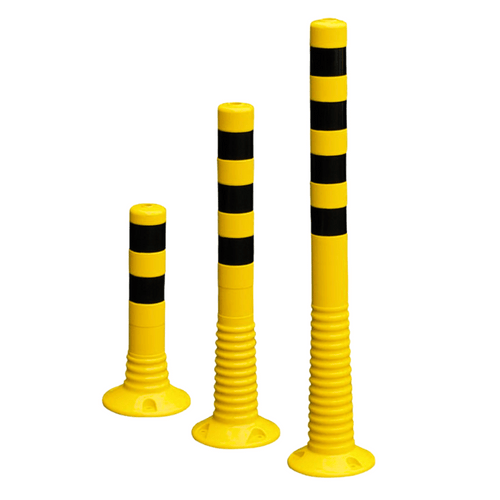 Flexibele afzetpaal | Geel-zwart | Hoogte 450, 750, 1000 mm