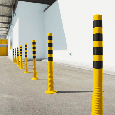 Flexibele paaltjes | Geel-zwart | Hoogte 450, 750, 1000 mm