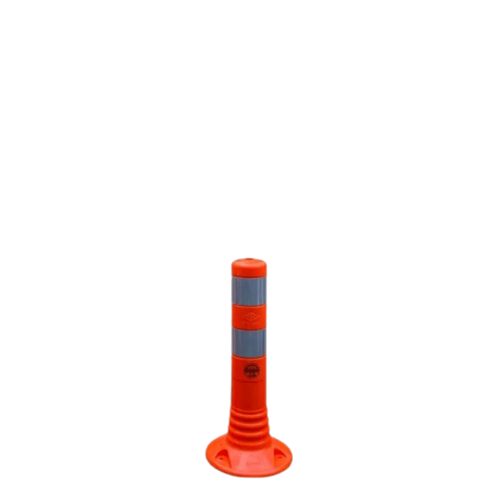 Flexibele afzetpaal | Oranje-wit | Hoogte 450, 750, 1000 mm