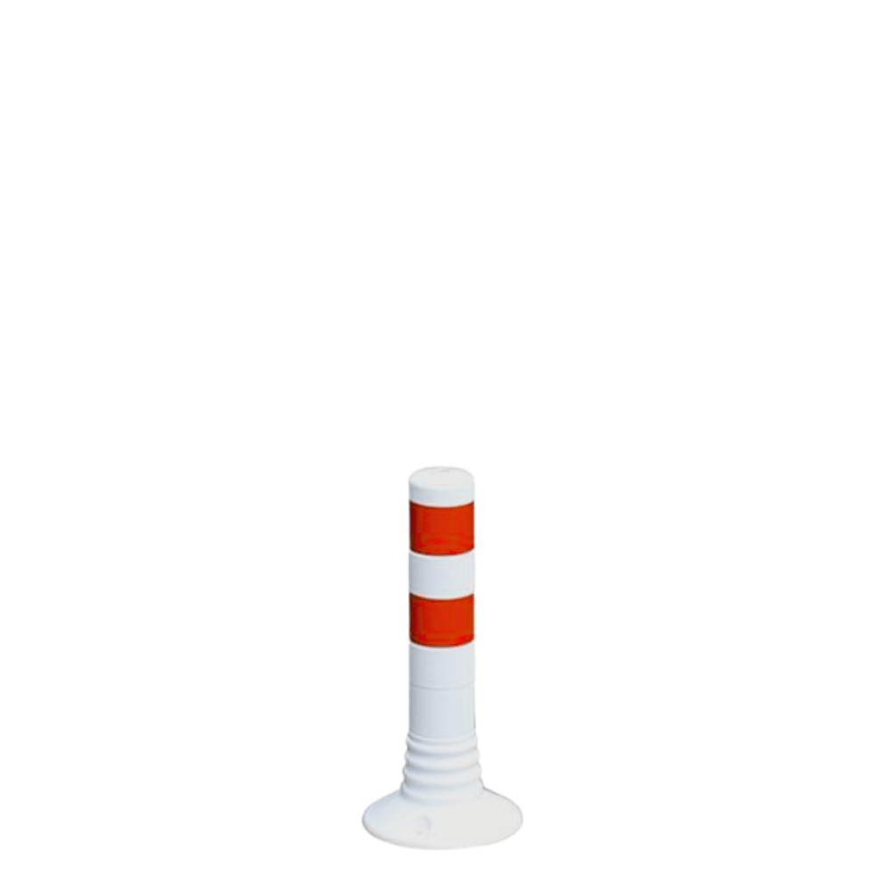 Flexibele paaltjes | Wit-rood | Hoogte 450, 750, 1000 mm