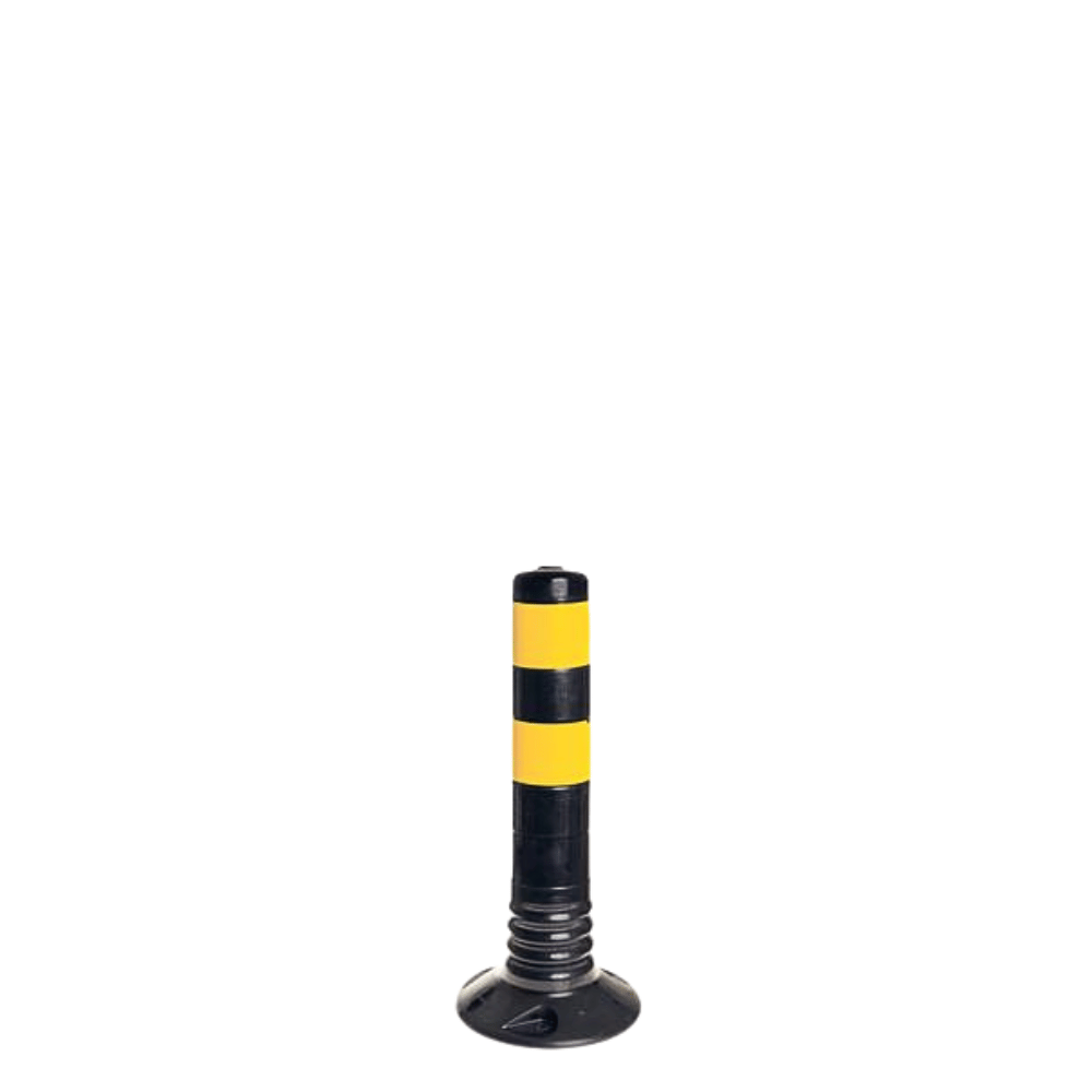 Flexibele paaltjes| Zwart-geel | Hoogte 450, 750, 1000 mm