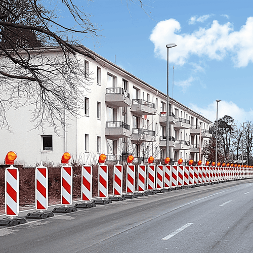 Geleidebaken klasse 3 folie | 60x60 mm bevestiging dubbelzijdig