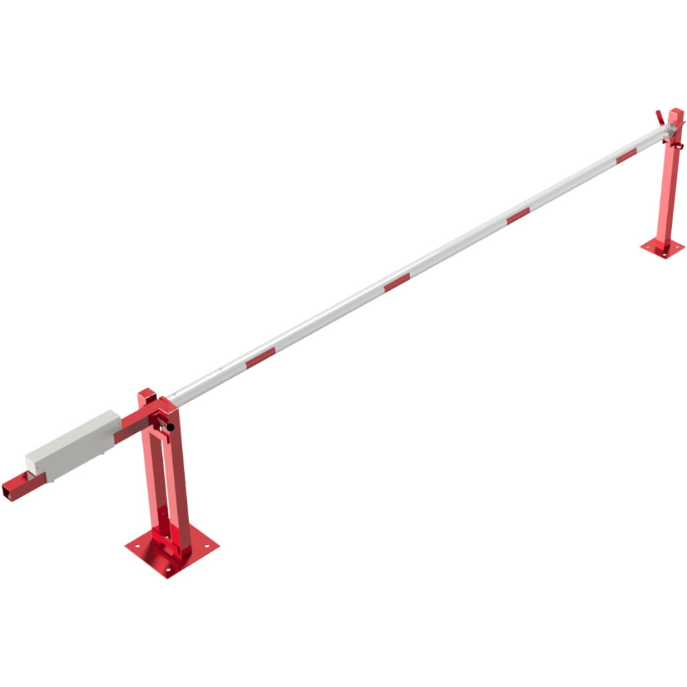 Handmatige slagboom | 300-700 cm | Met contragewicht en vangpaal