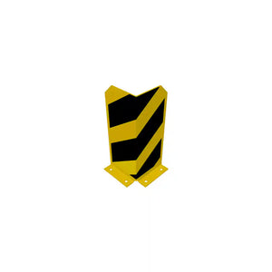 Stootbeschermer hoekprofiel | Voor vloermontage | Geel-zwart