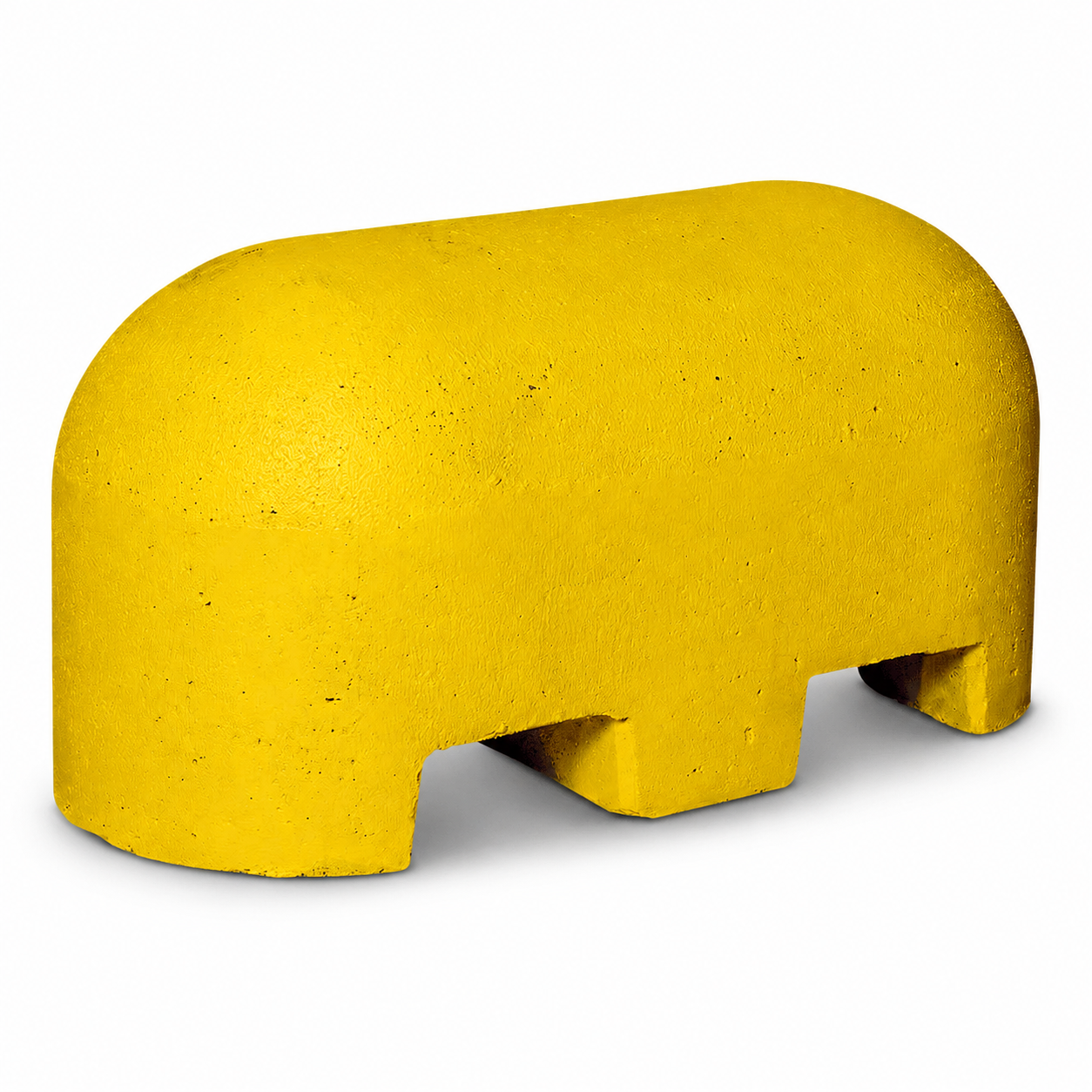 Jumboblok geel met lepelgaten 310 kg Oud Hollands stampbeton