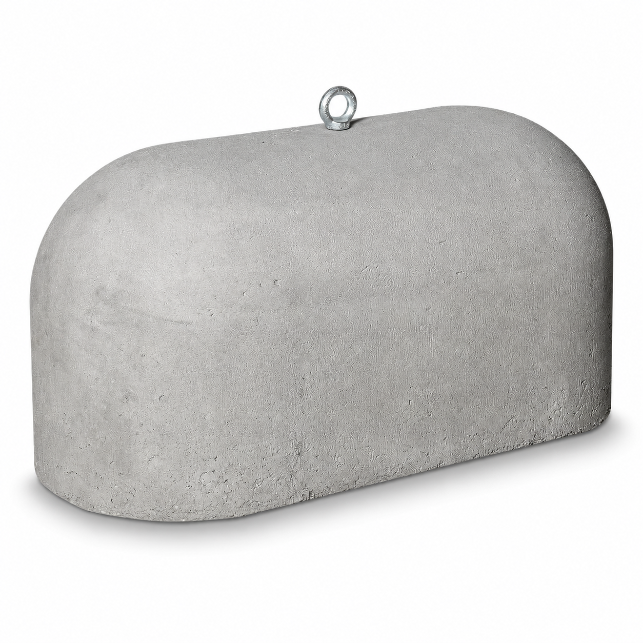 Jumboblok grijs met hijsoog 330 kg Oud Hollands stampbeton