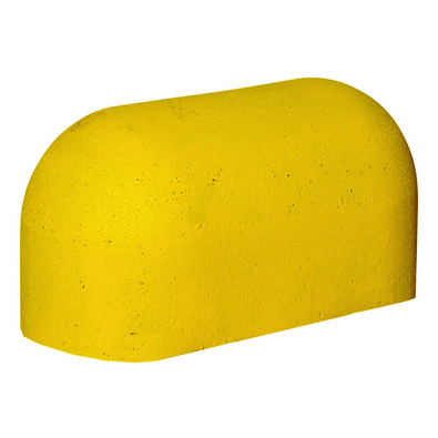 Jumboblok geel, Oud Hollands stampbeton, halfrond, 330 kg.