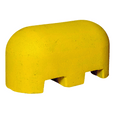 Geel Jumboblok van Oud Hollands stampbeton met lepelgaten, 310 kg.