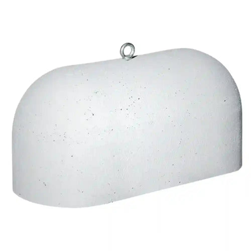 Jumboblok wit met hijsoog | 330 kg | Oud Hollands stampbeton