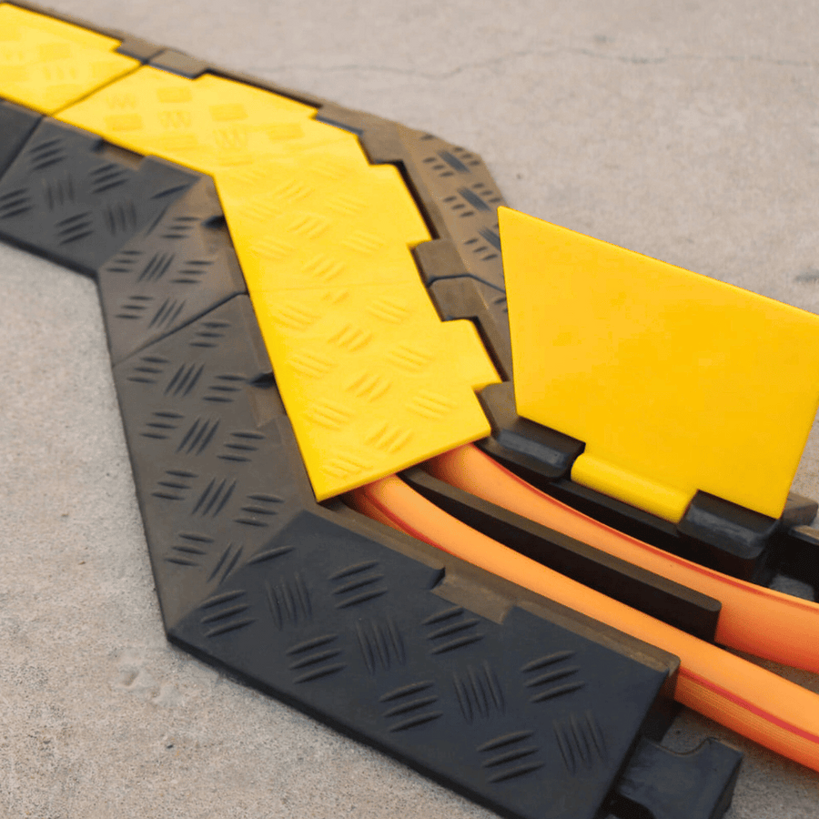 Kabeldrempel VBT links hoekstuk 3 kanalen