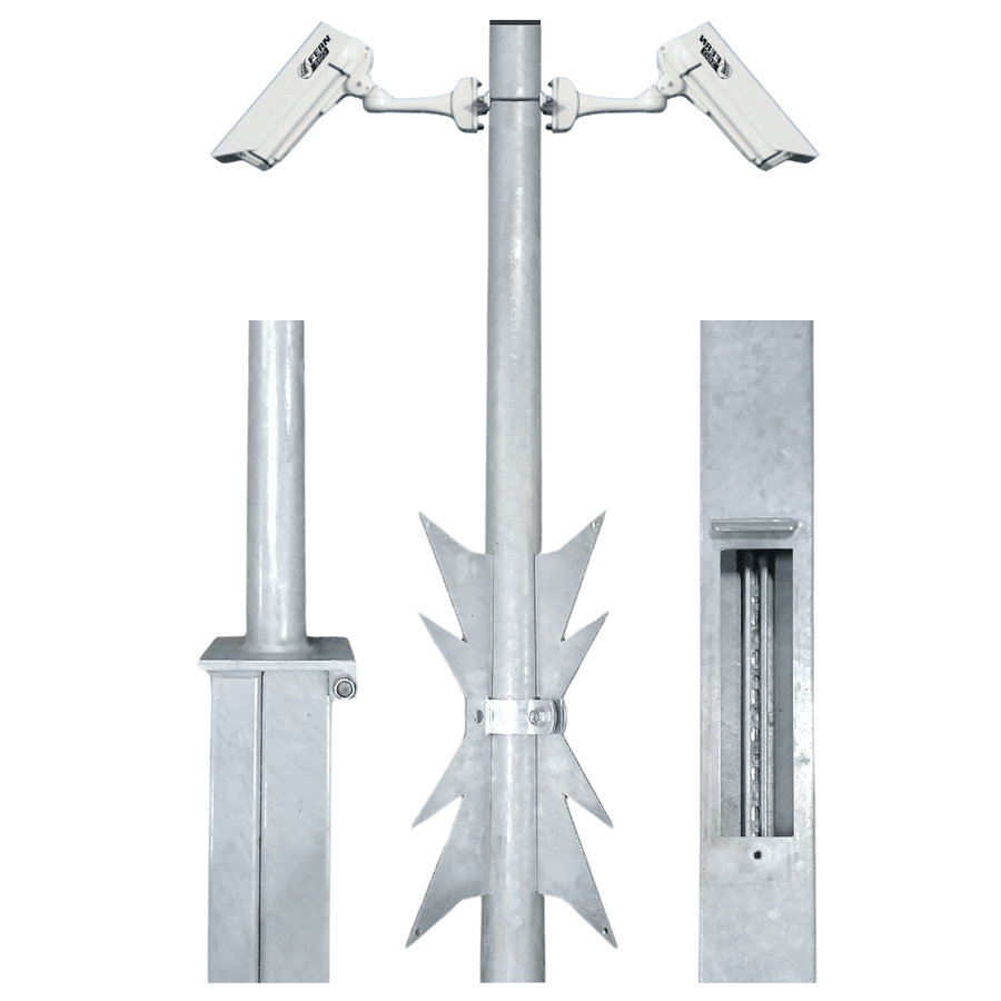 Kantelbare cameramast | 4 tot 8 meter | Grond- of vloermontage