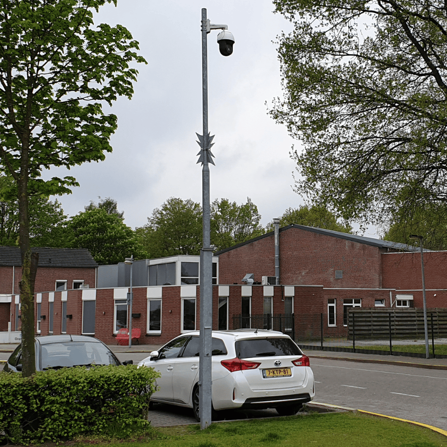 Kantelbare cameramast | 4 tot 8 meter | Grond- of vloermontage