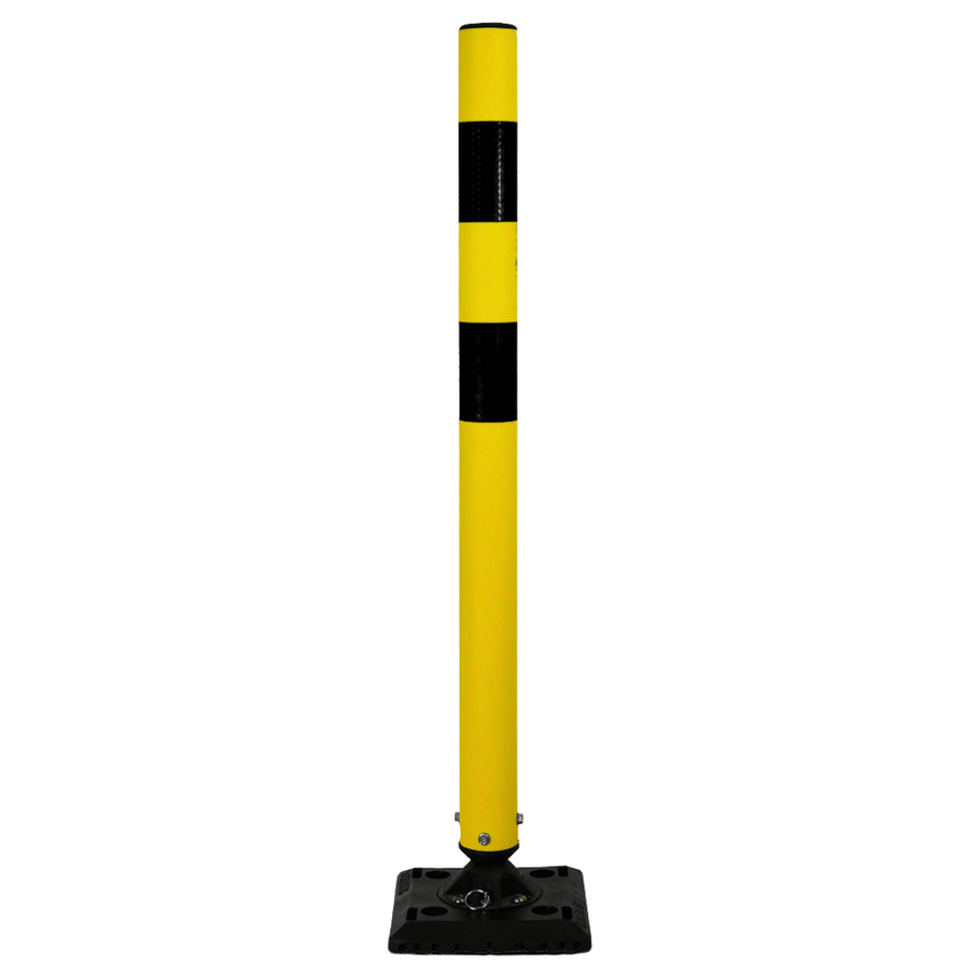 Kickback paal | Geel-zwart of wit-rood | Hoogte 1000 mm