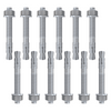 Set van 12 verzinkte snelbouwankers M16x150