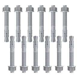 Set van 12 verzinkte snelbouwankers M16x150