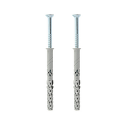 Set van 2 schroeven 8x80 en pluggen 10x100