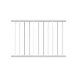 Witte panelen voor veiligheidsrailing 60x60 mm