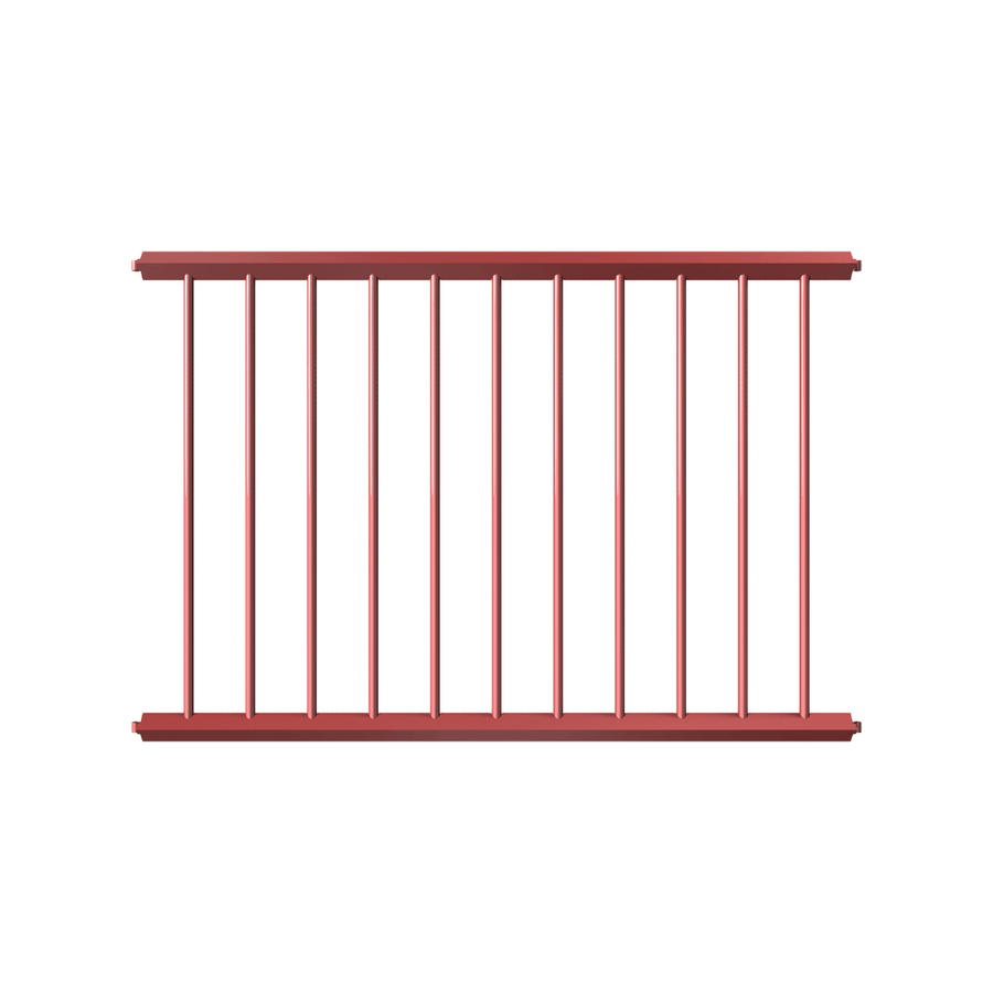 Rode panelen voor veiligheidsrailing 60x60 mm