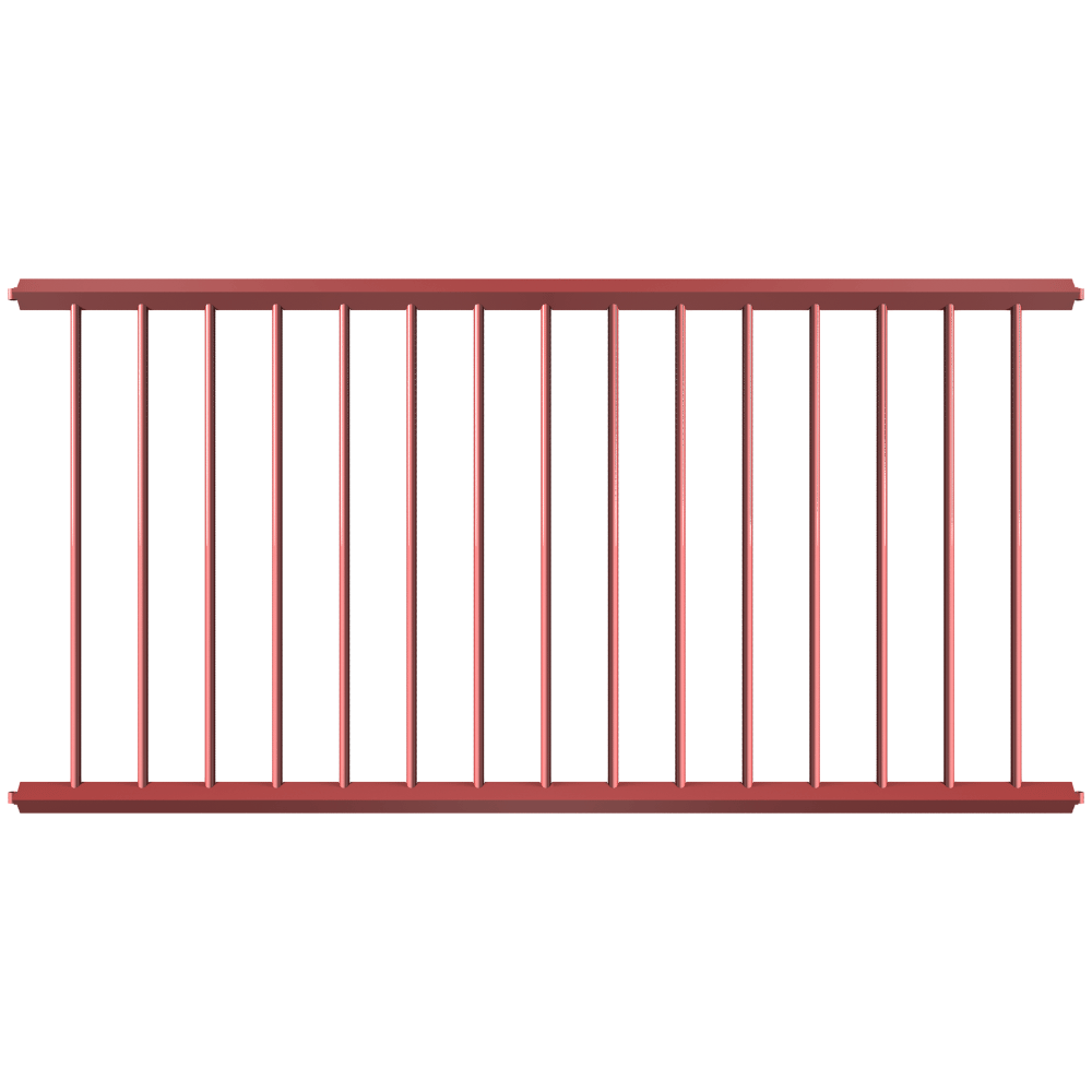 Rode panelen voor veiligheidsrailing 60x60 mm