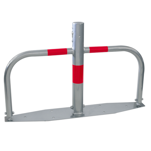 Parkeerbeugel verzinkt staal | Cilinderslot | Op volledige voetplaat