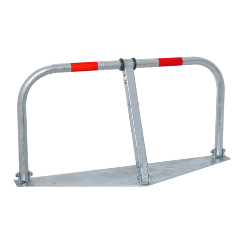 Parkeerbeugel met cilinderslot | Verzinkt staal | Op volledige voetplaat