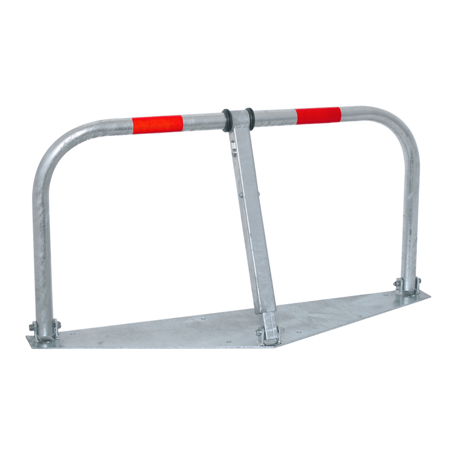 Parkeerbeugel met cilinderslot | Verzinkt staal | Op volledige voetplaat