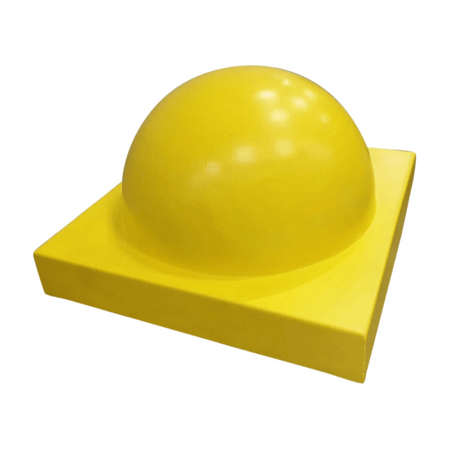 Parkeerbol groot op voet | Geel RAL 1003 | Ø500 mm