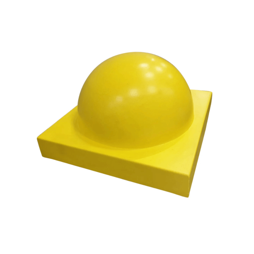 Parkeerbol klein op voet | Geel RAL 1003 | Ø350 mm