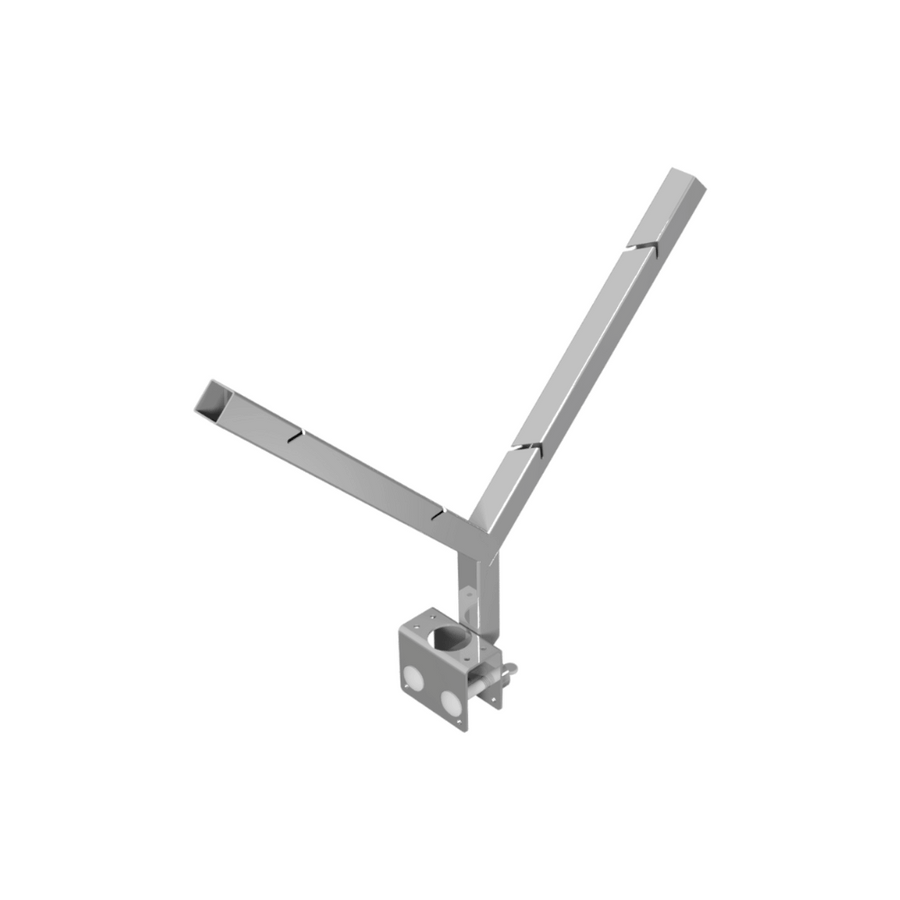 Prikkeldraadhouder voor bouwhekken