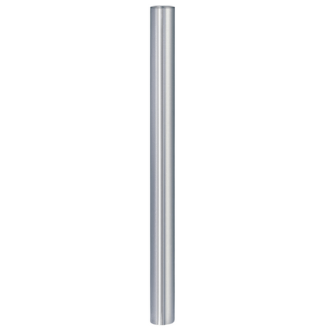 RVS aanrijdbeveiliging paal, Ø102 mm, zilverkleurig, voor betonverankering.