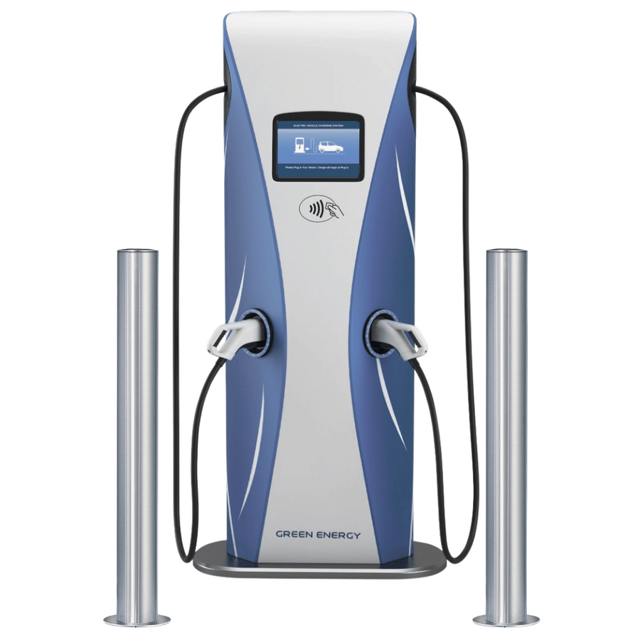 RVS aanrijdbeveiliging paal Ø76-102 mm | Laadpaal bescherming