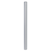 RVS aanrijdbeveiliging paal, 76 mm diameter, voor betonverankering.