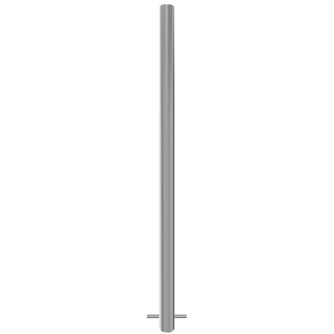 RVS afzetpaal Ø60 mm voor betonverankering, strak en modern design.