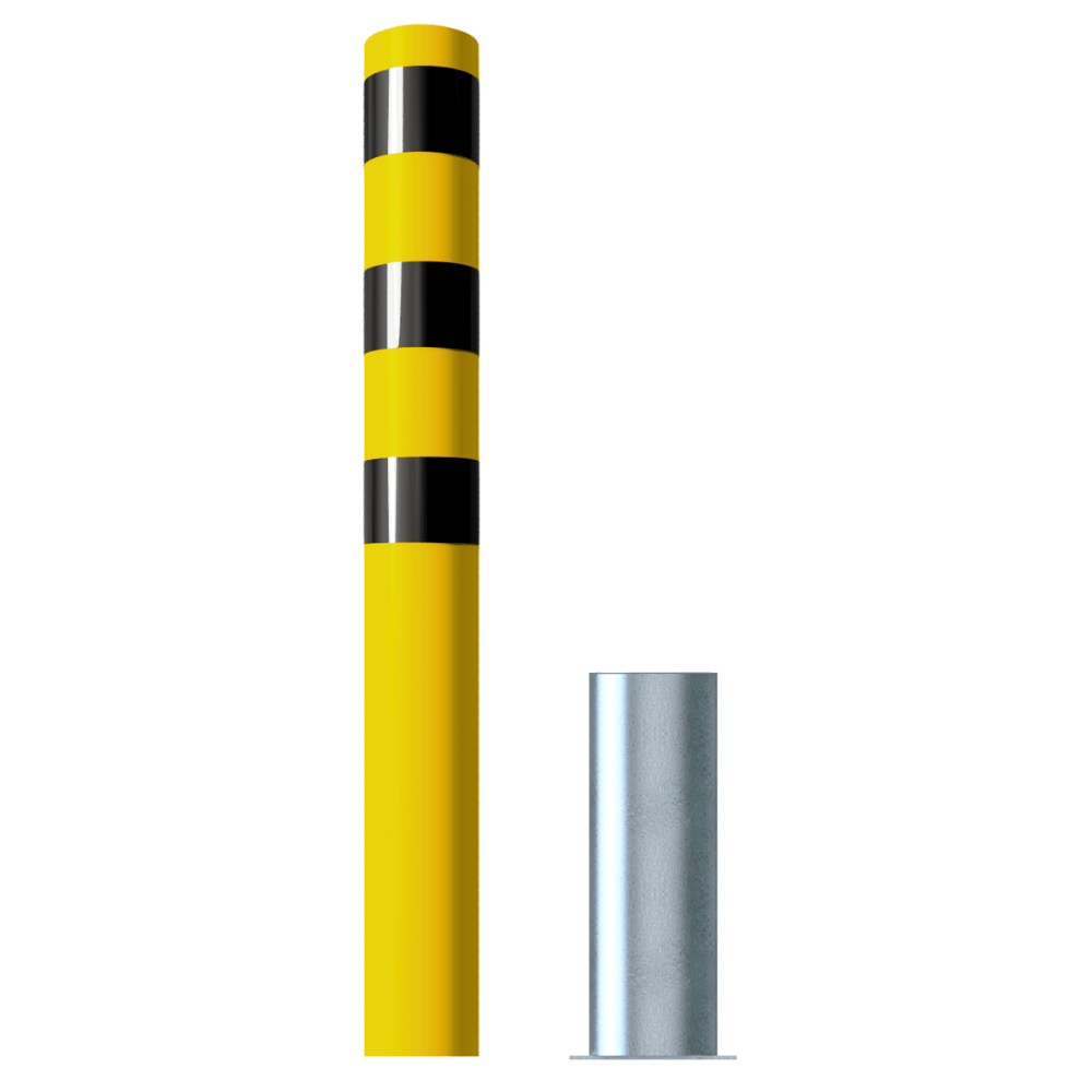 Rampaal Ø152 mm | Geel-zwart | Uitneembaar zonder slot
