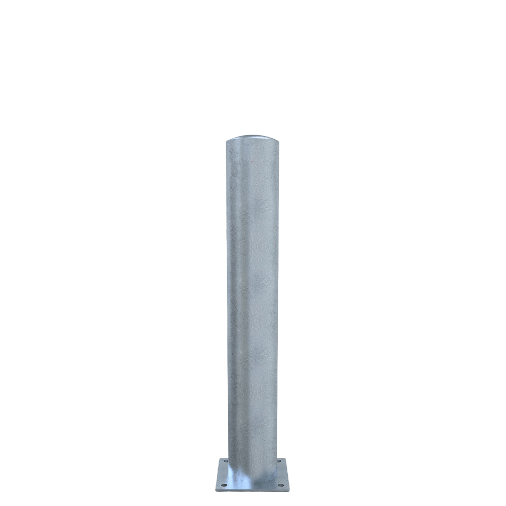 Rampaal Ø152 mm | Verzinkt staal | Op voetplaat